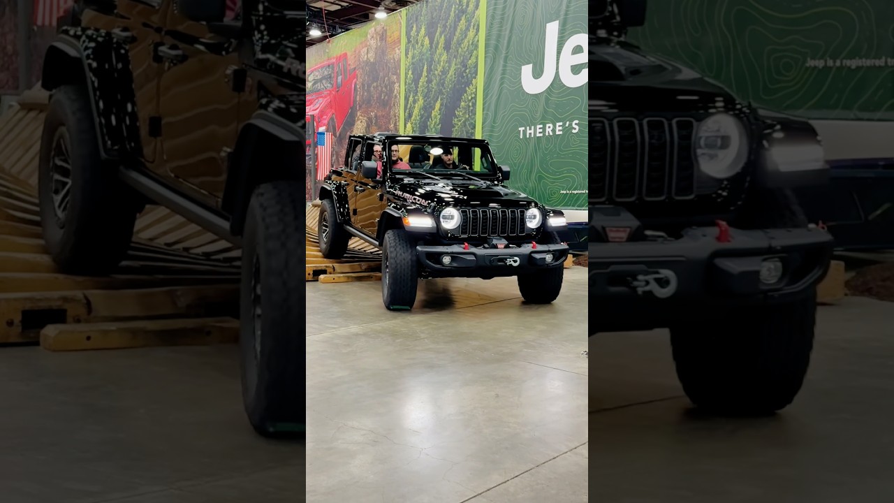 Jeep Rubicon Takes on the Stairs Detroit Auto Show 2026 Adventure!