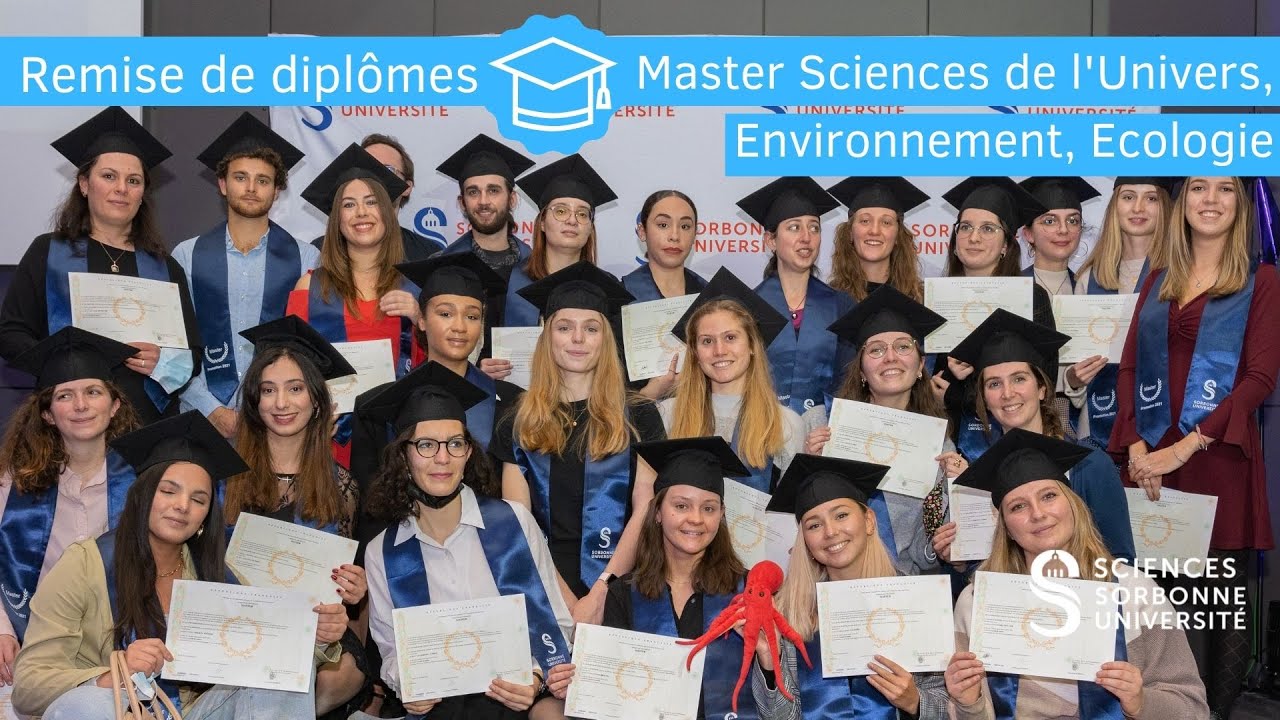 Remise de diplômes - Master Sciences de l'Univers, Environnement, Écologie