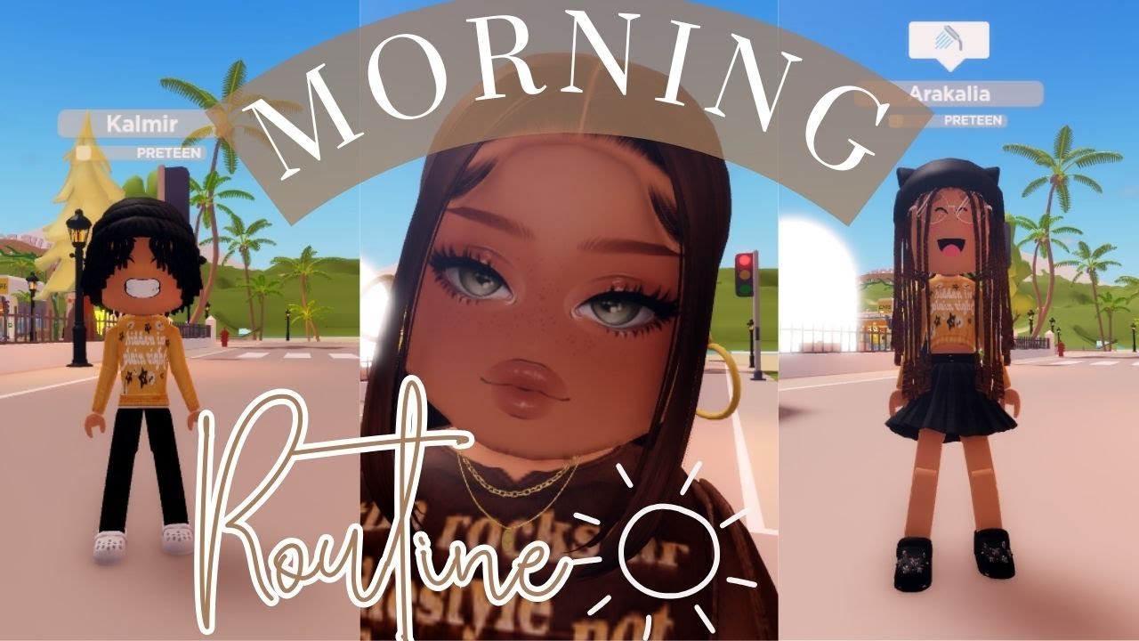 🤰🏾 PREGNANT Morning Routine With TWO Kids ☀️ Life Of Ata ☀️ Club Roblox
