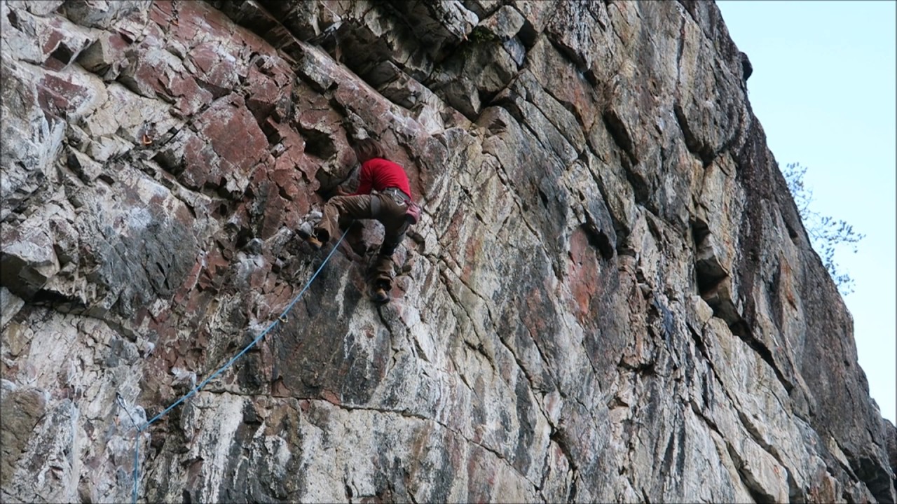 Great Blondino, Climbing in Niemisel Sweden