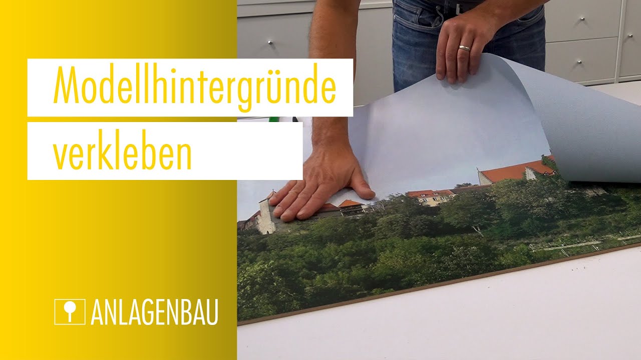 FALLER Werkstatt #09 - Modellhintergründe verkleben