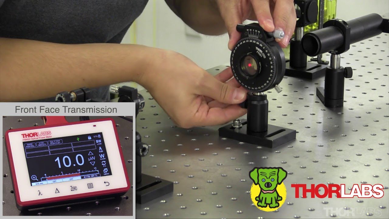 Align a Linear Polarizer's Axis to be Vertical or Horizontal to the Table | Thorlabs Insights