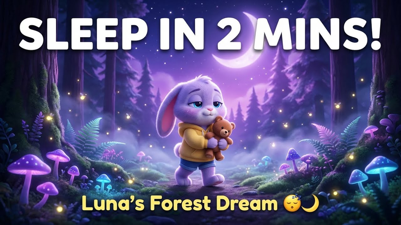 Sleep in 2 minutes with Luna’s forest walk, Best sleeping video for Kids