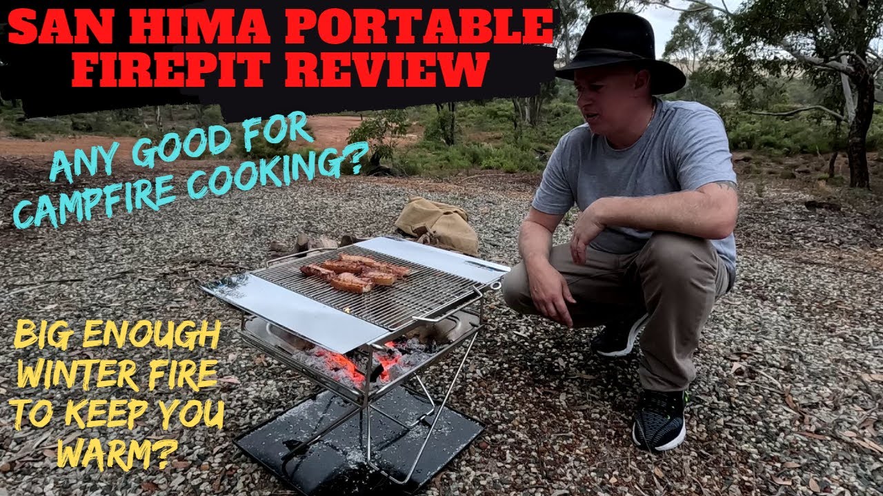 A GREAT PORTABLE FIRE PIT FOR CAMPING! SAN HIMA honest thoughts & review