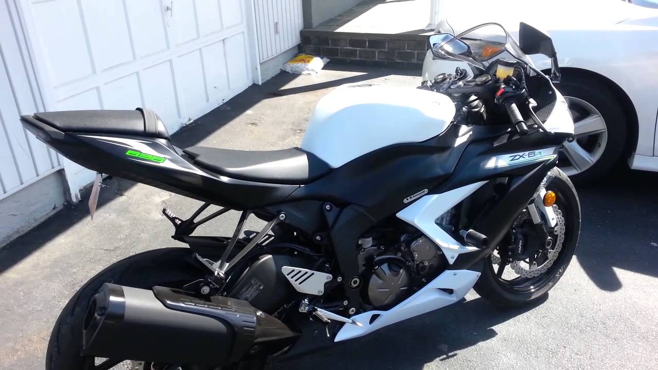 2014 ZX6R Walkaround, Cold Start / Warm up, and Revs.