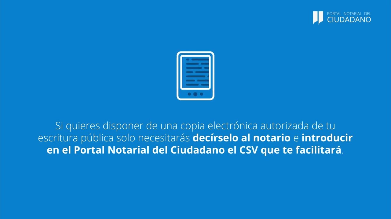 Acceso a copias electrónicas autorizadas y otros servicios | Portal Notarial del Ciudadano