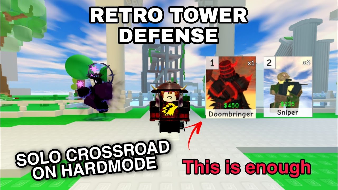 How to SOLO Hardmode In RETRO TOWER DEFENSE - Roblox