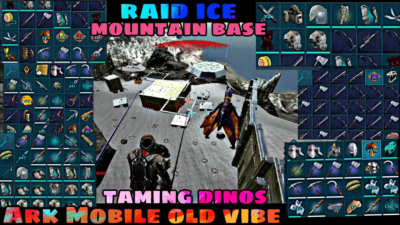 ARK MOBILE || PVP NEW FRESH START DAY 3 TAMING RAID BASE #3
