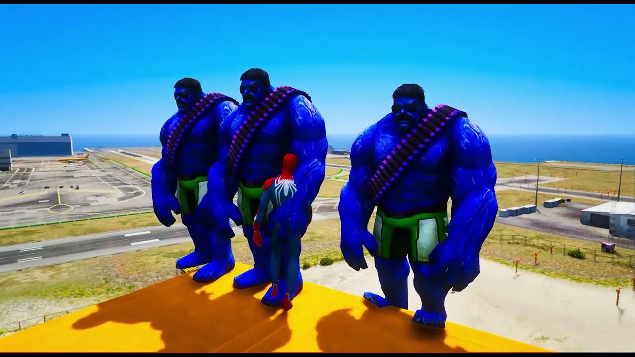 GTA 5 Epic Ragdolls | Spider-Man vs Colorful Minions VS Hulks Jumps/ Fails Euphoria Physics ep.24