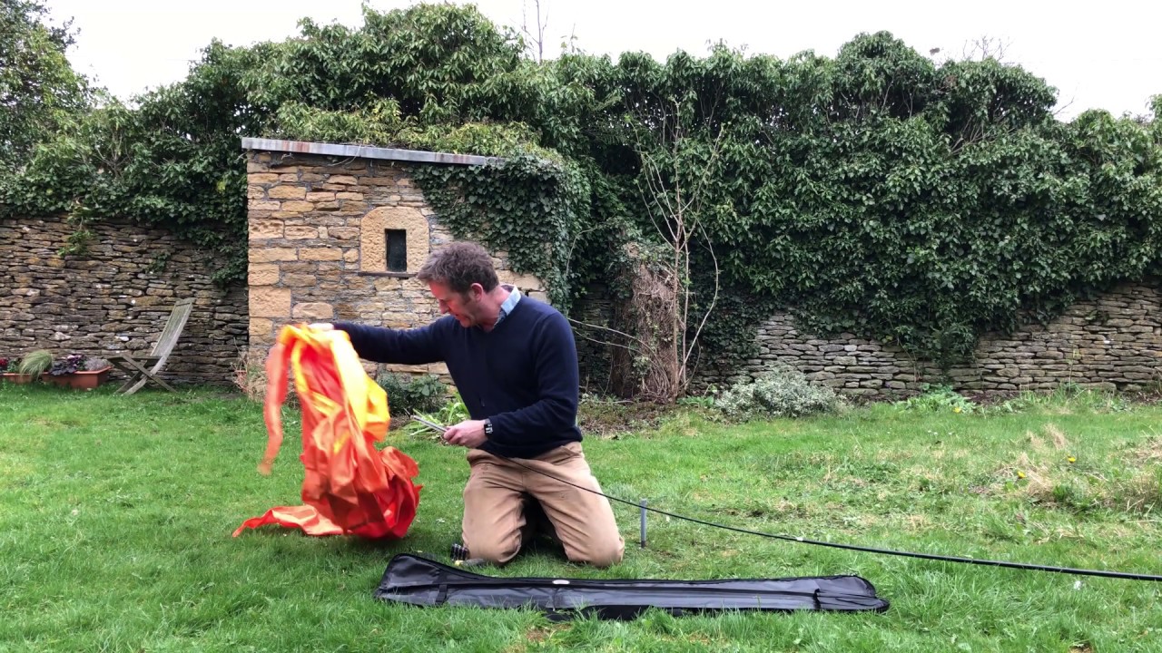 Festival Flag Installed onto Carbon Stacking Pole Demonstration