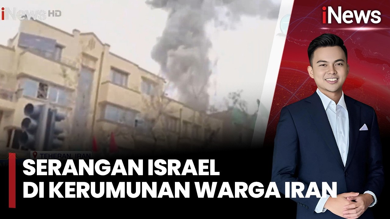 Detik-detik Serangan Israel Di Kerumunan Warga Iran Pawai Quds Terekam Saat Live TV |iNews Pagi 15/3