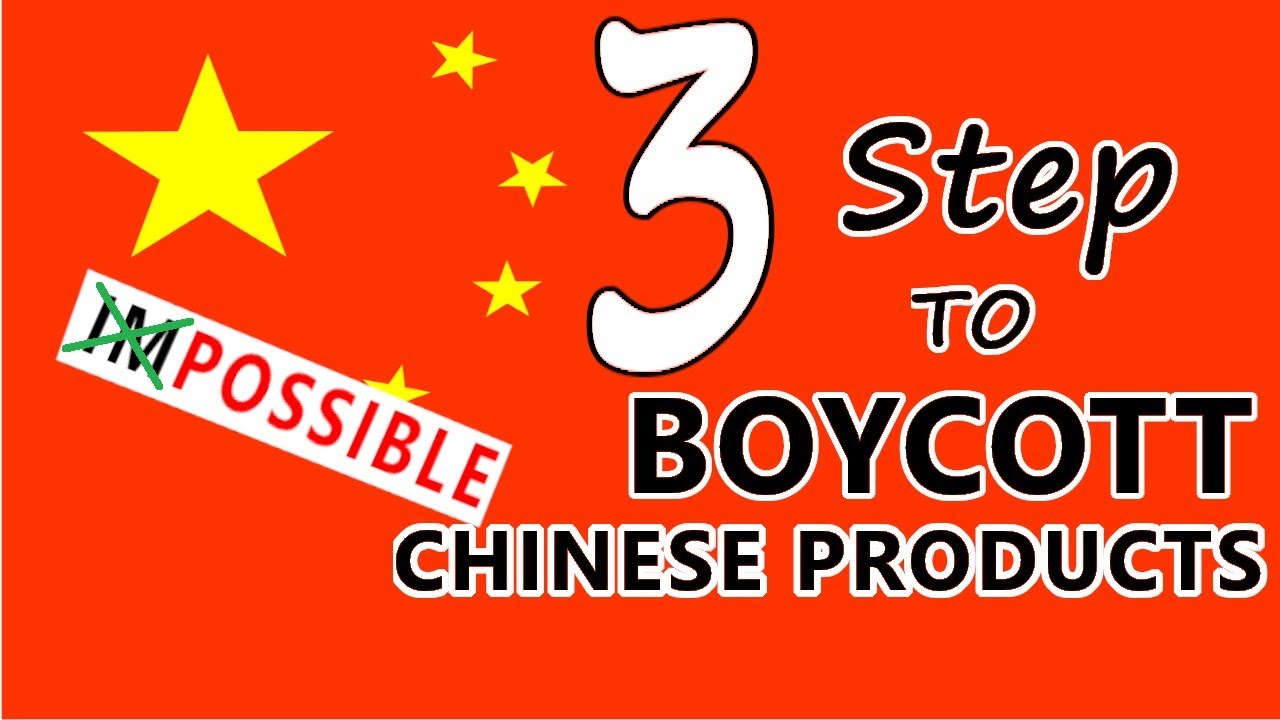 3 Step to Boycott Chinese Products||Boycott China