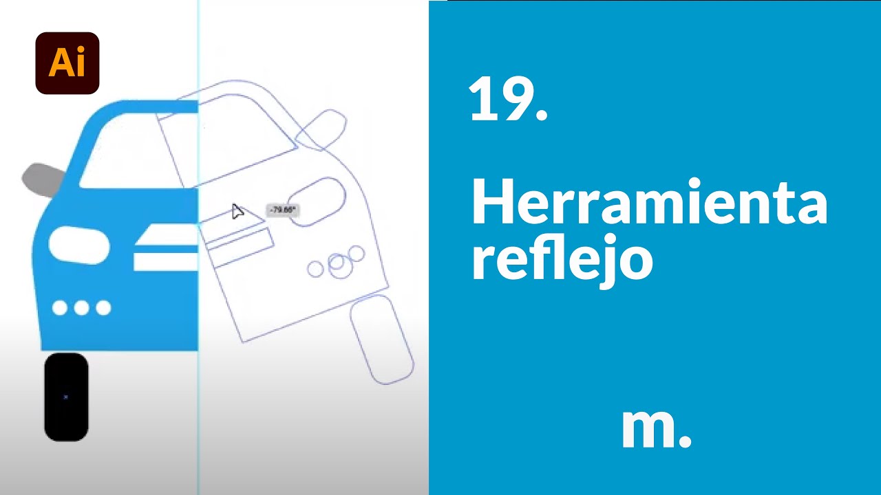 19. Herramienta Reflejo: Cómo rotar, reflejar y escalar | Adobe Illustrator