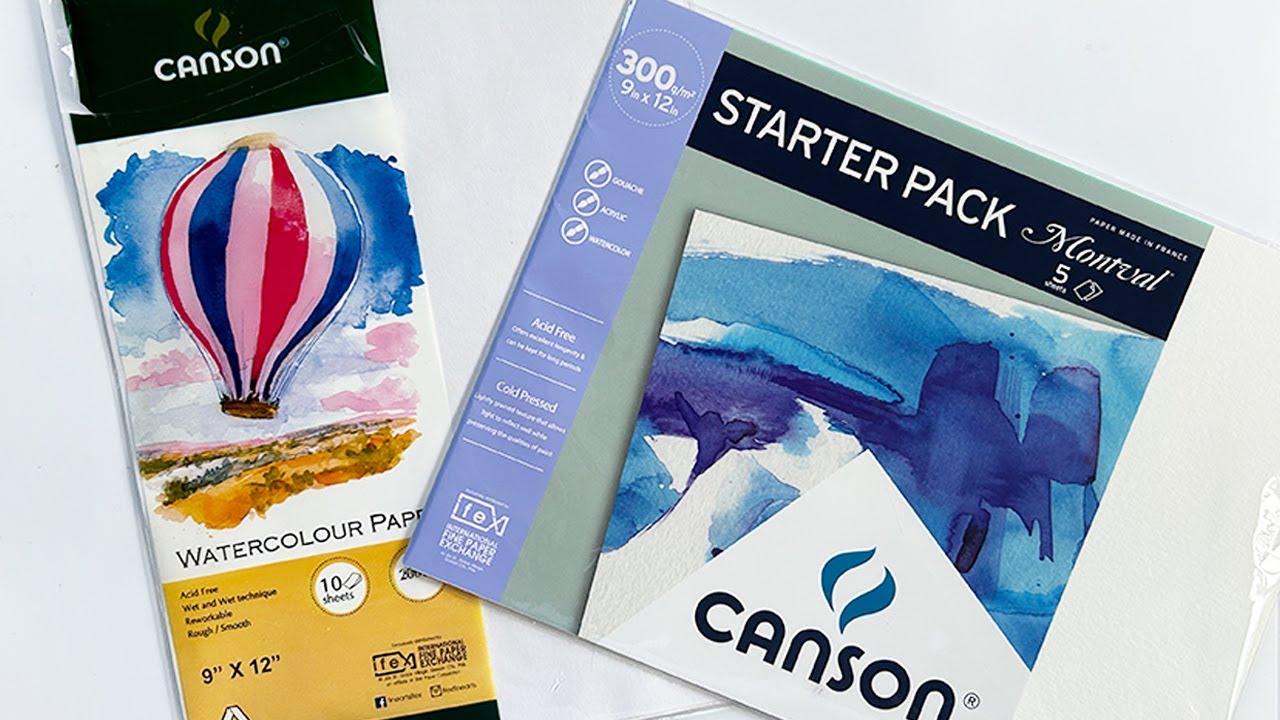 Canson VS Canson Montval | Watercolor Paper Review | Sunset Painting