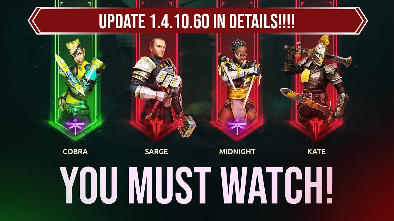 You Must Watch! 🔥 All New Balances In Details! 🔥 - Shadow Fight Arena - Patch 1.4.10.60