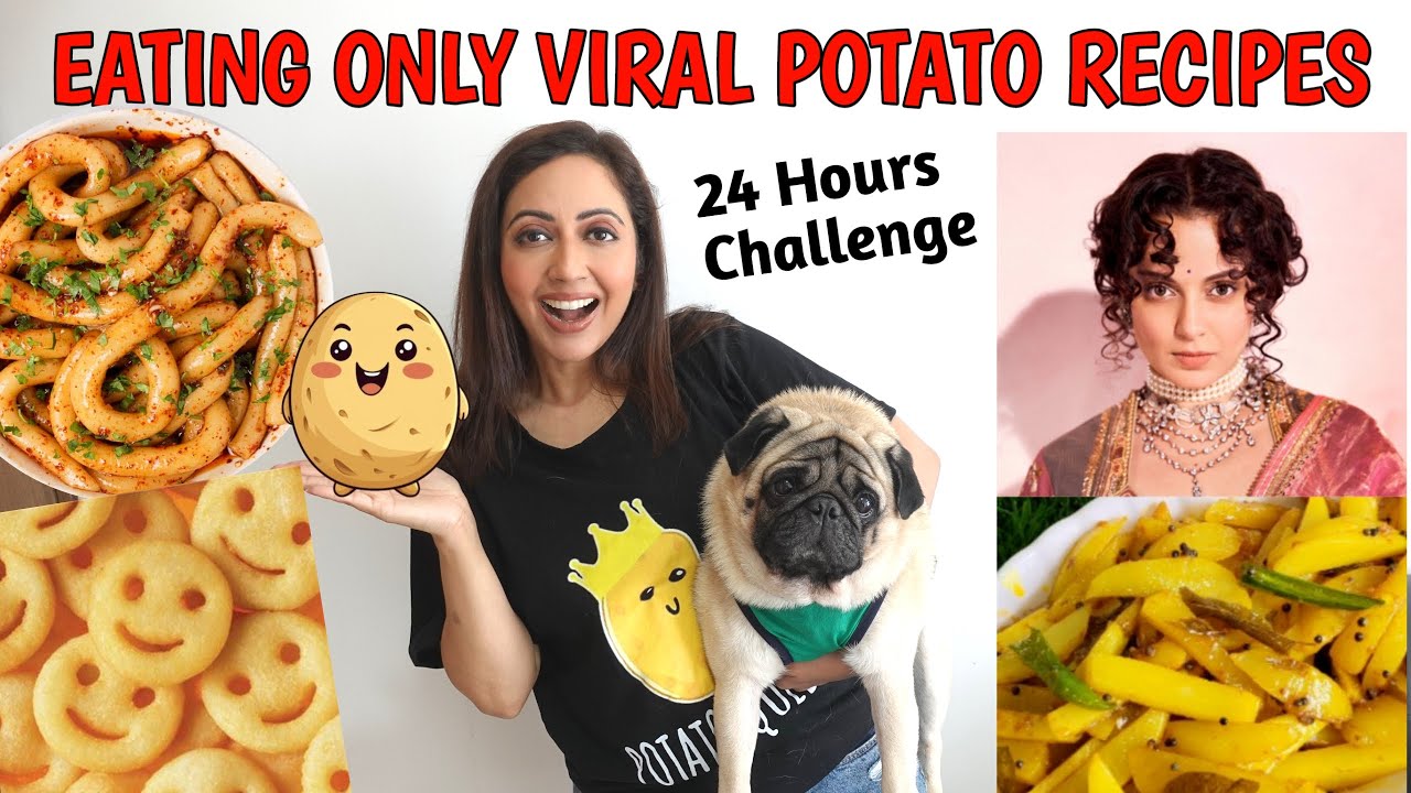 I Ate Only VIRAL Potato Recipes For 24 Hours | Food Challenge | Garima's Good Life