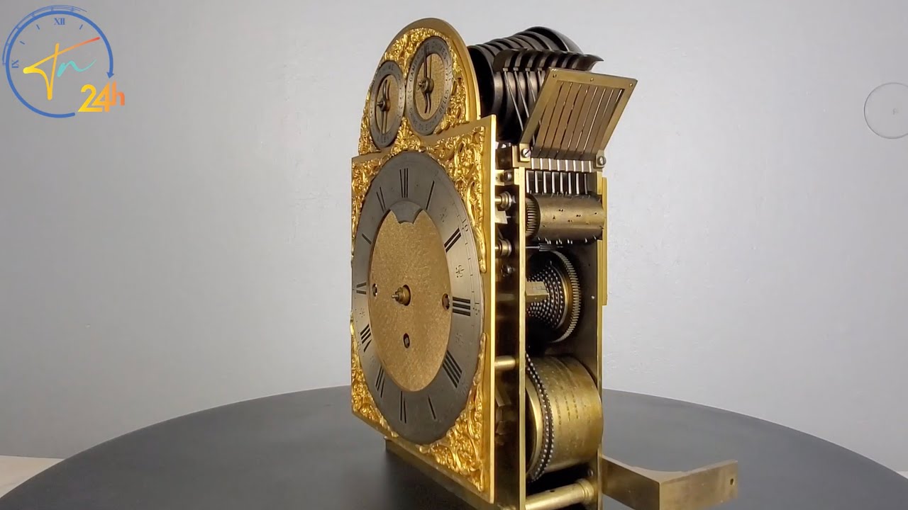 Beautiful J.C Jennens & Son 8 Bells and 1 Gong  England Triple  Fusee Clock