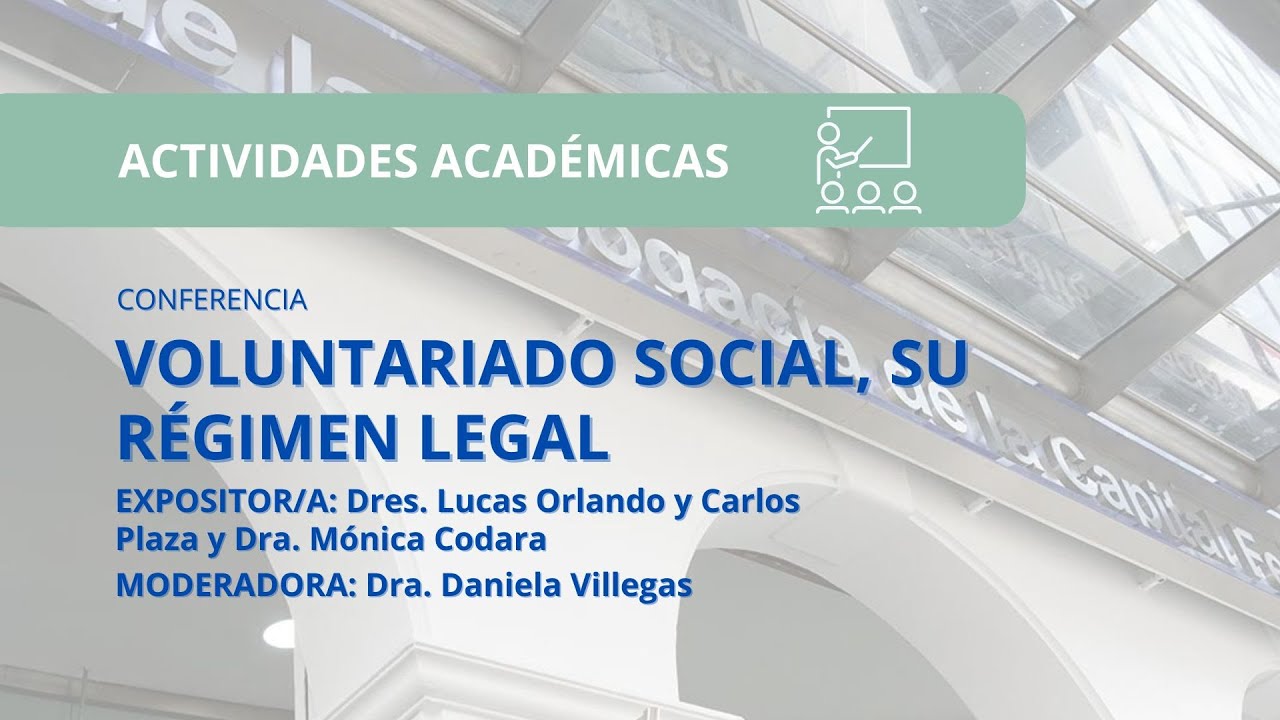 VOLUNTARIADO SOCIAL, SU RÉGIMEN LEGAL