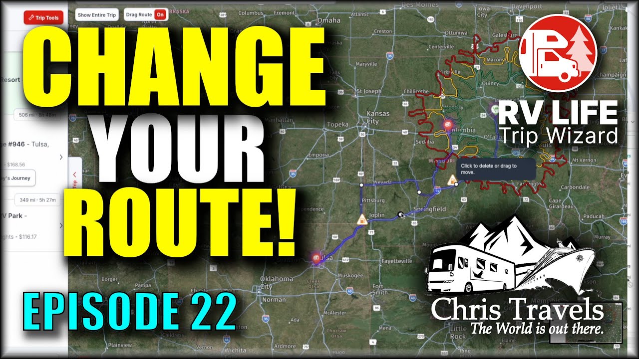 CHANGE Your ROUTE! RV LIFE Trip Wizard Tips and Features Episode 22