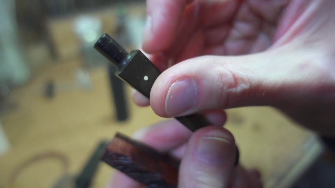 Making a Faceted Stem from Vulcanite Rod Stock PART 3 -- Truing the shank face, why & how