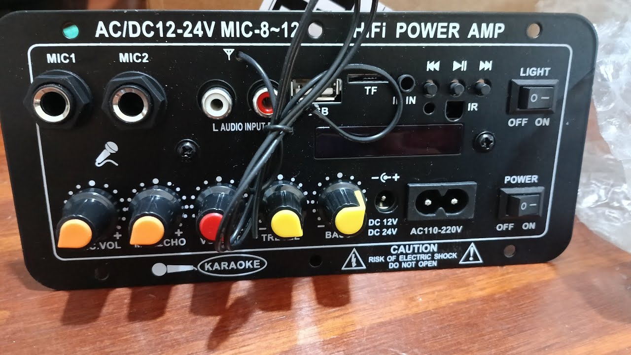 Review completo y prueba módulo amplificador AC/DC 12-24V MIC-8~12