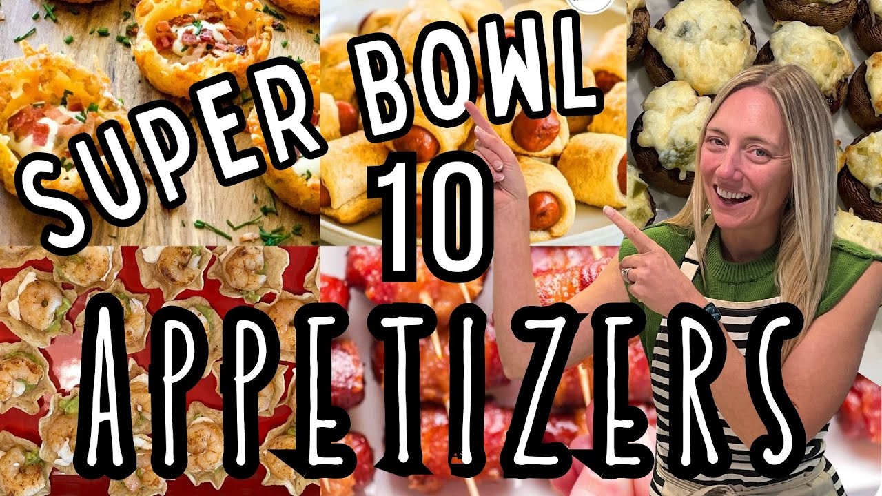 ЕДА ДЛЯ КОМАНДЫ! 🏈 10 простых и вкусных закусок для вечеринки по случаю Суперкубка #superbowlfood...
