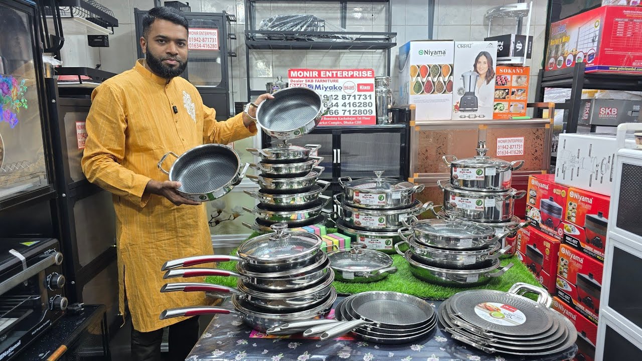 Life chef ব্র্যান্ডের সকল সাইজের শেলোপ্যান,ক্যাসারল,কড়াই,তাওয়া ও ফ্রাইপ্যানের দাম।