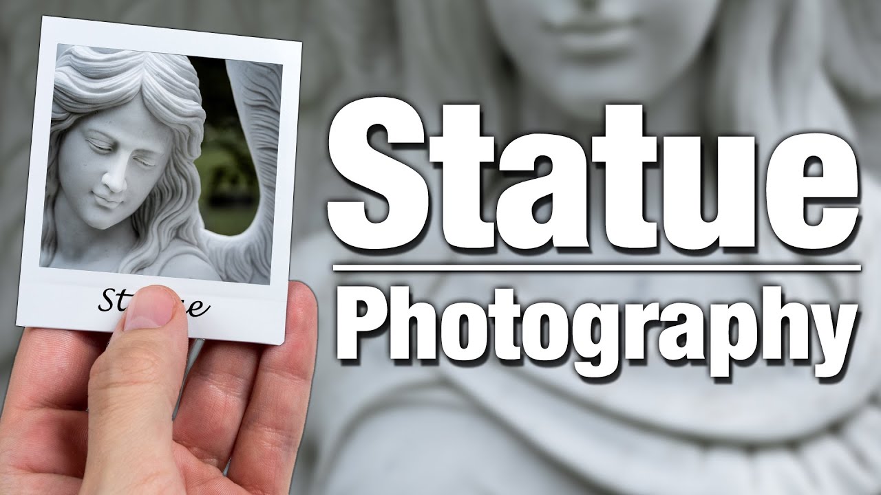 Statue Photography at a Cemetery