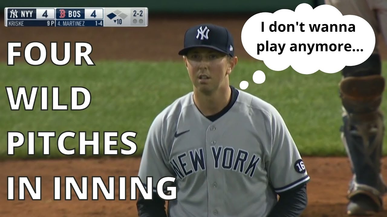 Yankees 4 Wild Pitches Leads To Red Sox Walk Off recap