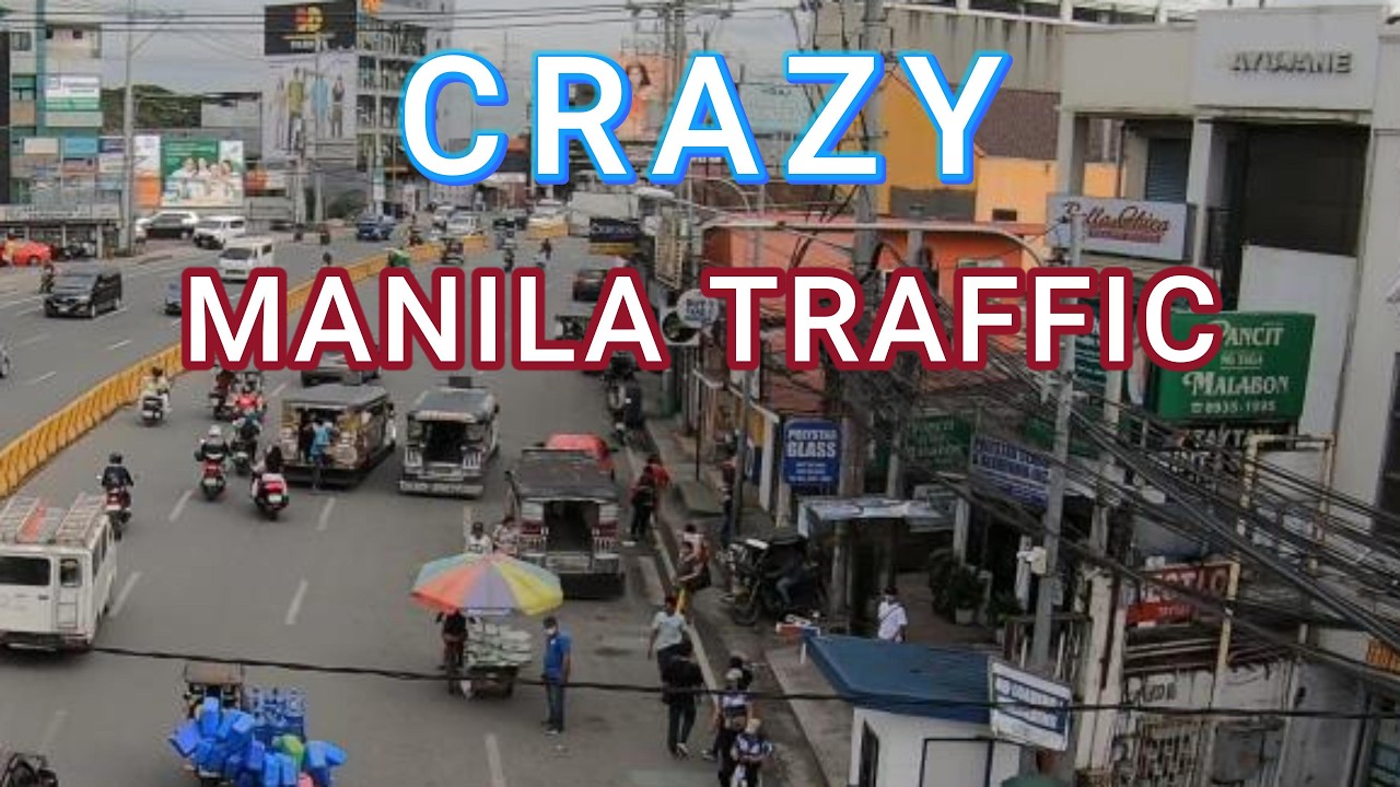 Walking Tour of Metro Manila Traffic 4K