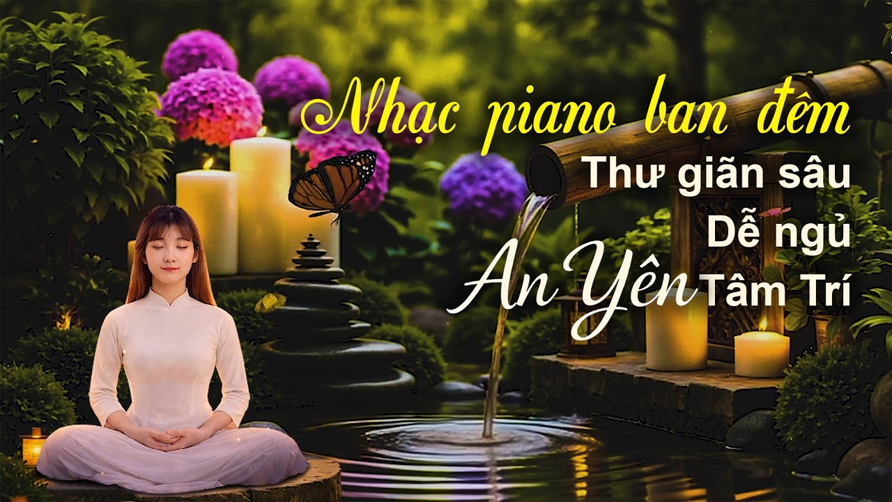 Nhạc Piano Ban Đêm | Thư Giãn Sâu – Dễ Ngủ – An Yên Tâm Trí