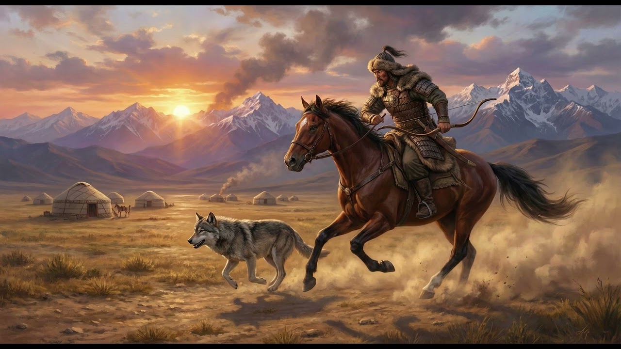 TANRI DAĞI'NDAN İNEN BOZKURT! 🐎 At Üstünde Dinlemelik Efsane Dombra Marşı #Bozkurt #DirilişMüzikleri