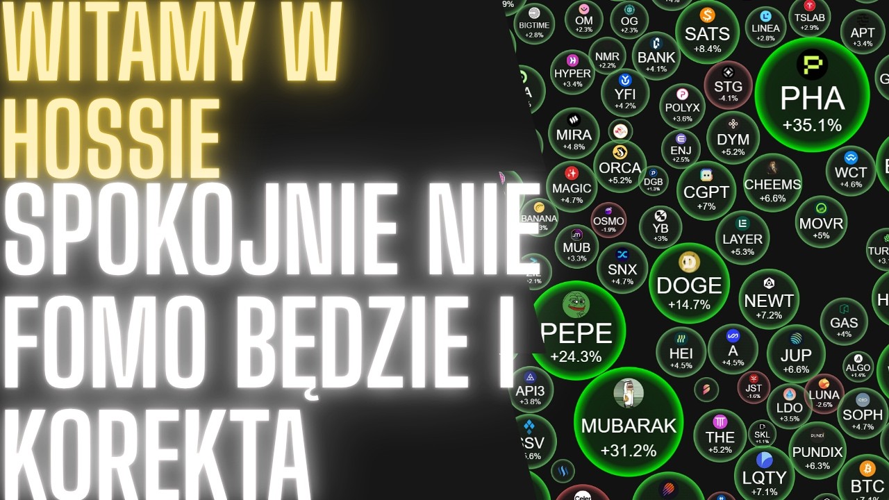HOSSA IS BACK !!!  Spokojnie NIE FOMO - korekta nadejdzie ale za jakiś czas.