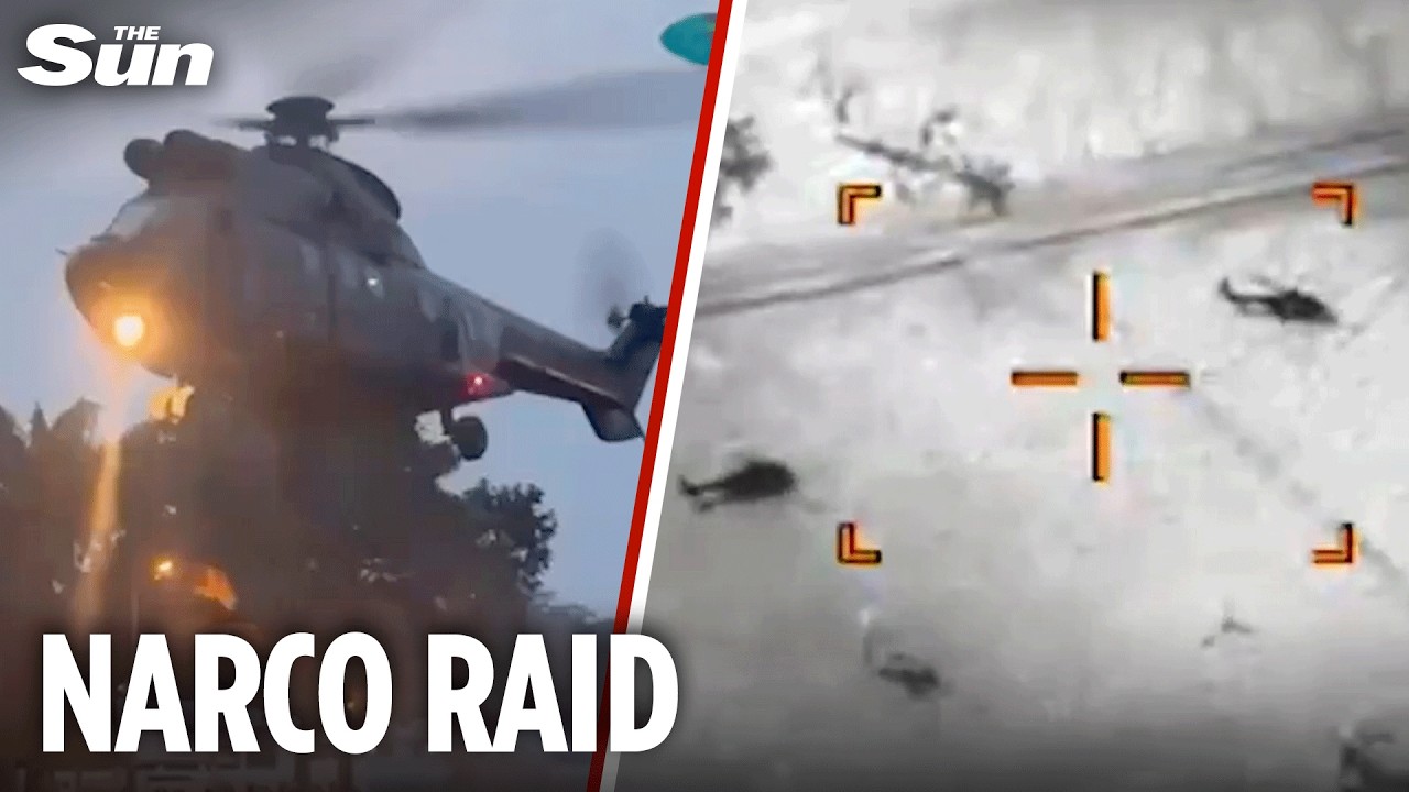 US special ops repel from choppers into drug cartel raid in Ecuador