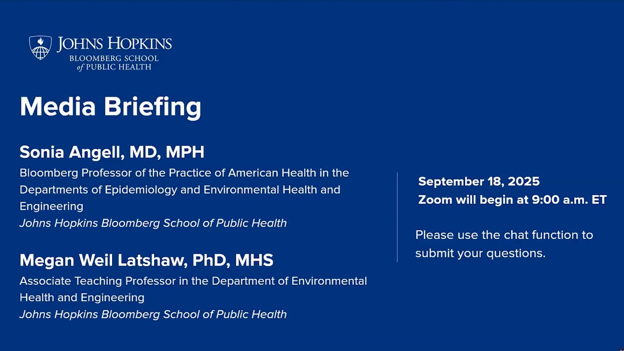 Media Briefing on Extreme Weather and Public Health Impacts | September 18, 2025