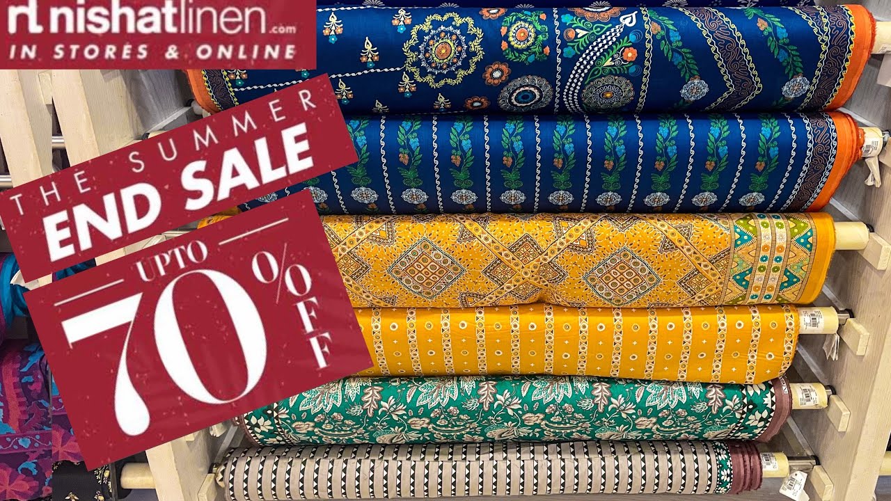 Nishat Linen Upto 70% Off End Season Sale 2022  On Entire Stock On Alert