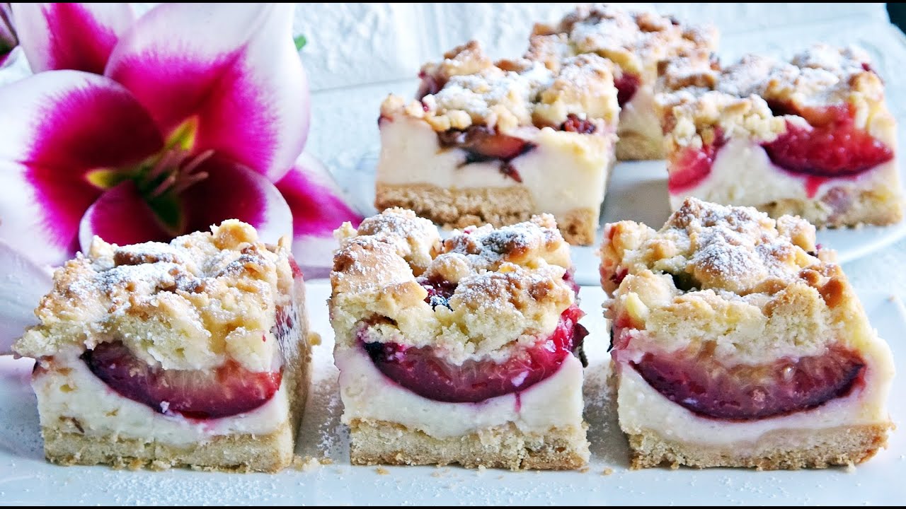 CIASTO ZE ŚLIWKAMI I BUDYNIEM #ciasta #cake #sweet