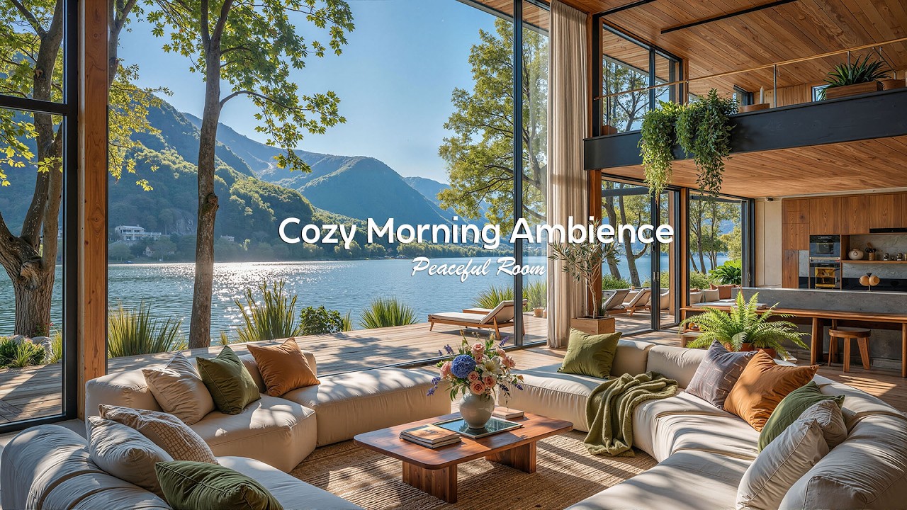 Cozy Morning Ambience | Gentle Living Room Jazz for Peaceful Energy, Stress Relief & Calm Mind