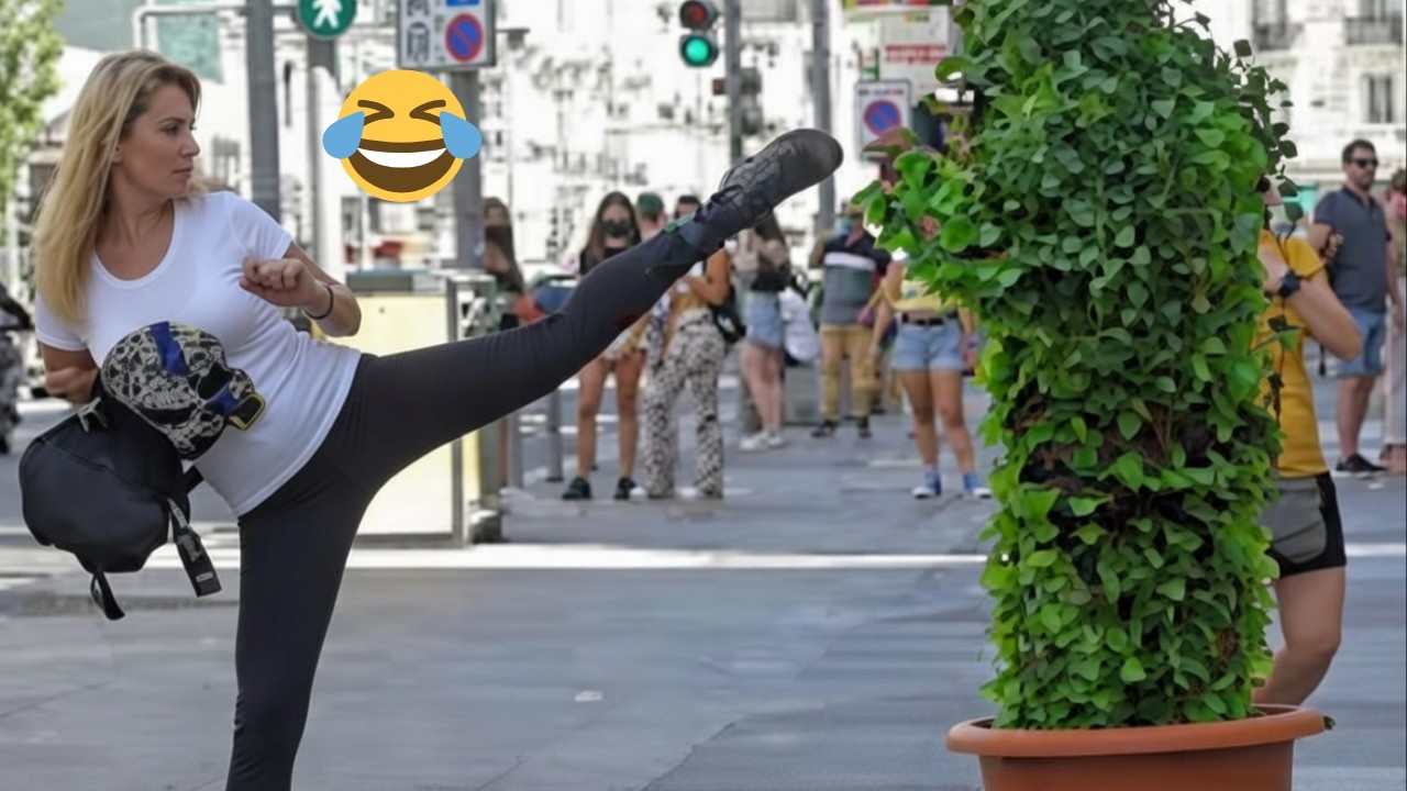BROMA DE LA PLANTA HUMANA! Las Mejores Bromas en La Calle con los Sustos del Hombre Arbusto 🌲 #2
