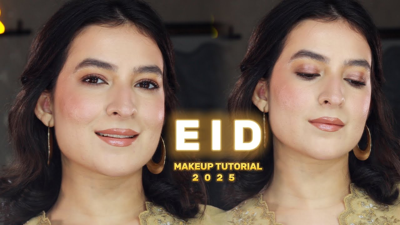 EASY EID MAKEUP that every girl can do!! | EID MAKEUP TUTORIAL 2025 | Yellow Light