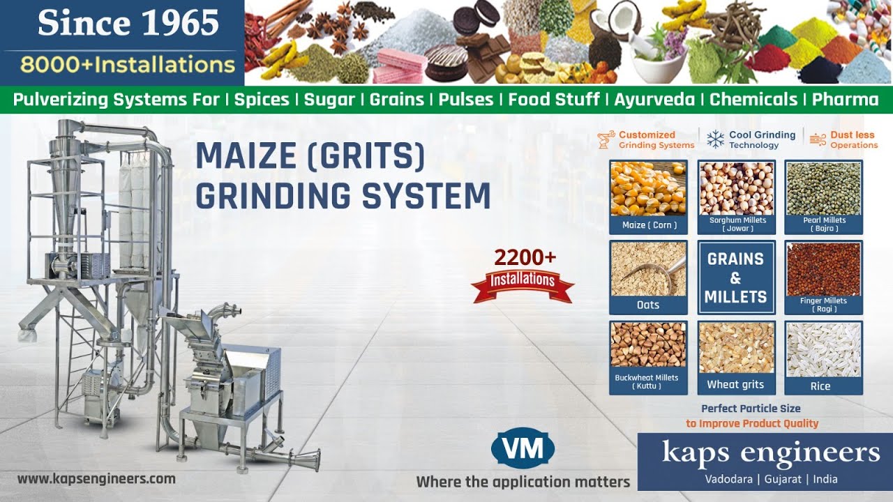 Maize Corn Grinding System | Makai Pulverizer | Coarse Powder Hammer Mill | Makai Bharda Machine