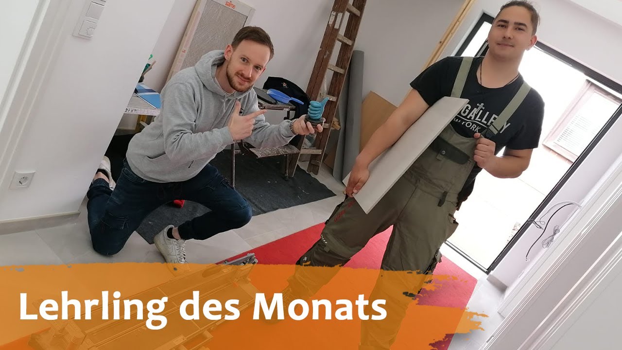 Lehrling des Monats Mai | Ausbildung als Fliesen-, Platten- und Mosaikleger