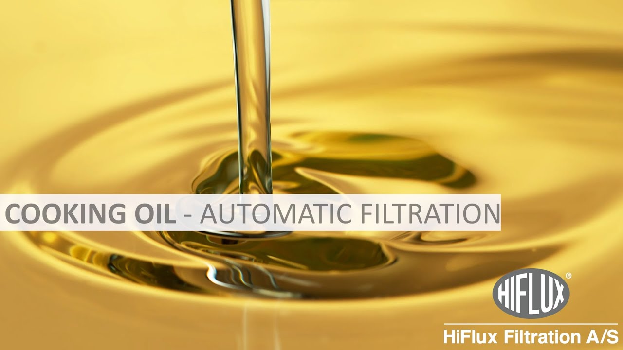 Cooking oil filtration - Self-cleaning filter solutions