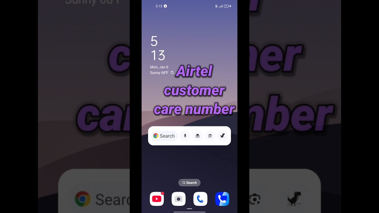 Airtel All (PROBLEM) 🤯 Customer Care Number| airtel ka contact number#short#FlutYt