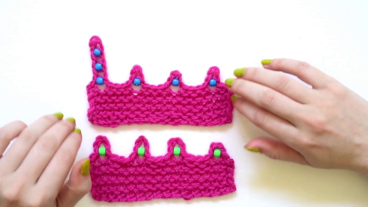 Knit Tips Picot Edition: Picot Bind Off With Pre-Strung Beads