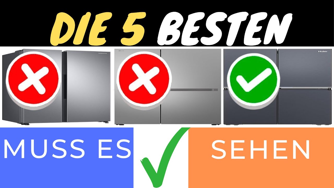 DIE 3 BESTEN SIDE-BY-SIDE KÜHLSCHRÄNKE MIT EISWÜRFEL-FUNKTION 2025! ❄️🥤