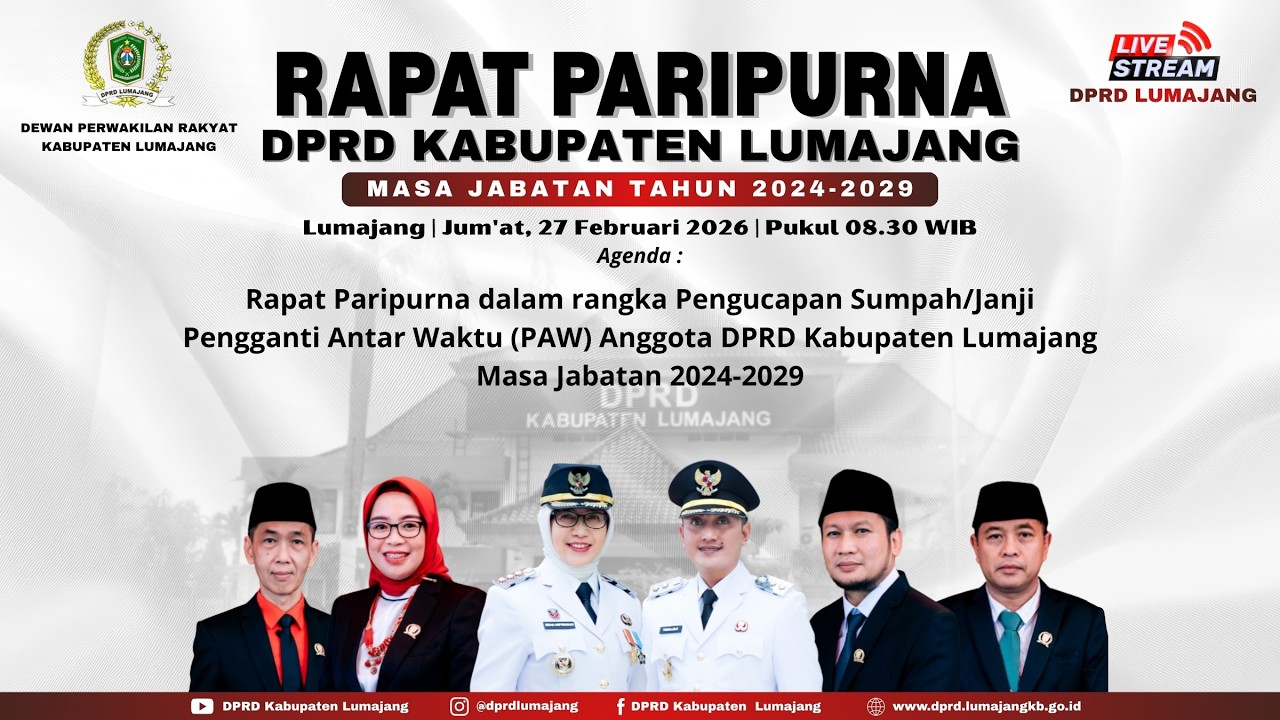 RAPAT PARIPURNA DPRD KABUPATEN LUMAJANG