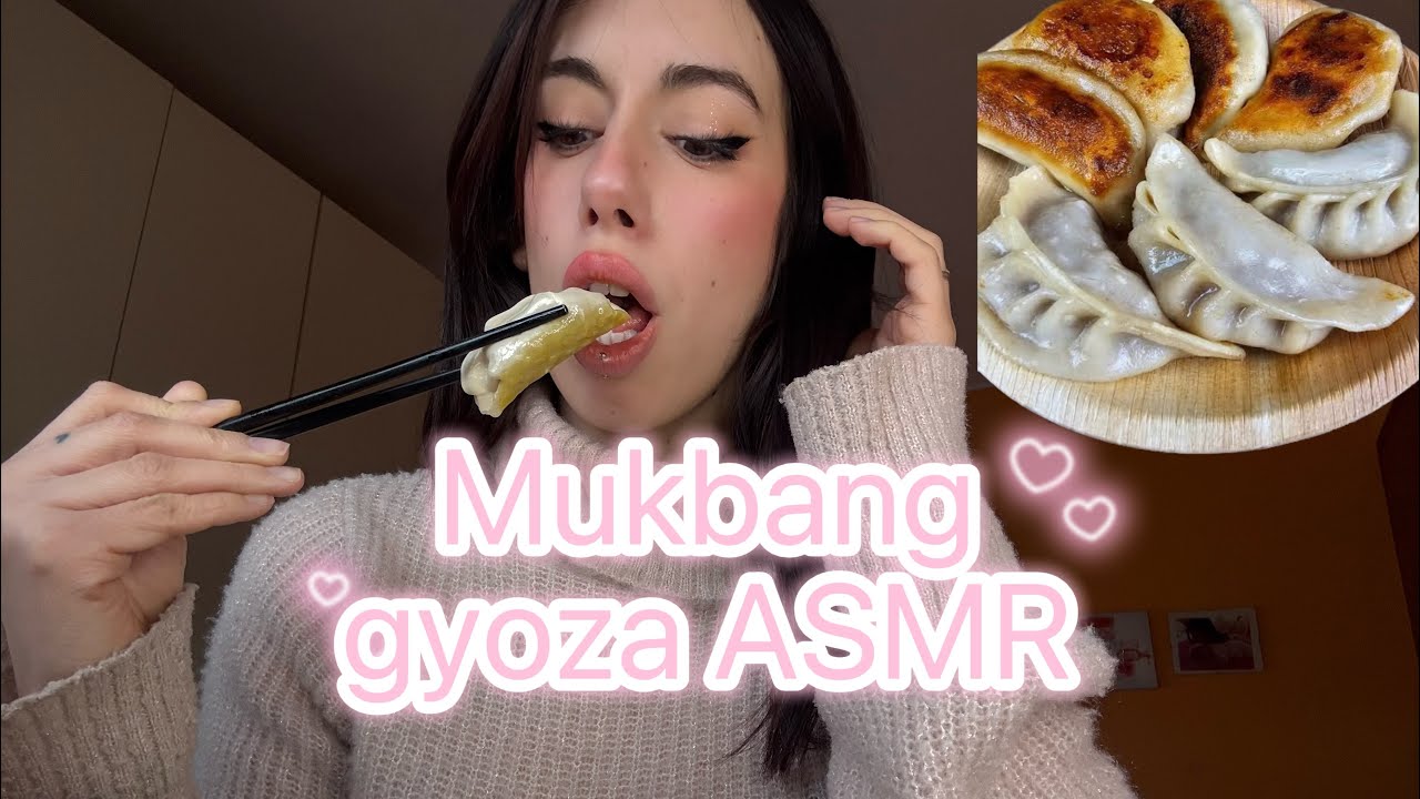 Mukbang gyoza 🥟 ASMR 