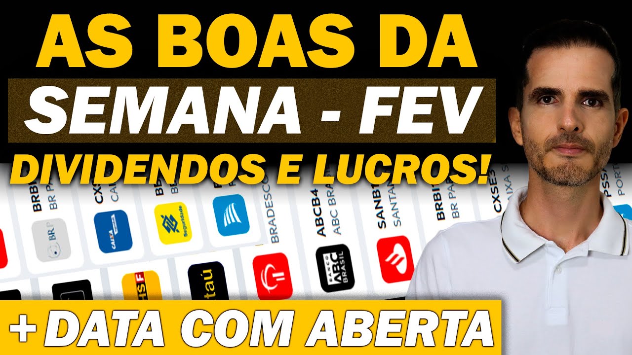 AÇÕES EM FEVEREIRO DE 2026 | DATA COM, DIVIDENDO MENSAL E LUCROS FORTES! CXSE3, BBSE3, BBDC4, ITUB3