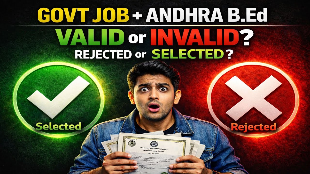 Can You Do Regular Andhra B.Ed Along with a Govt Job? | Valid or Invalid ? Rules Explained#andhrabed